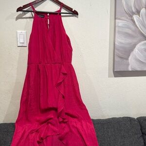 Brand new hot pink dress with ruffles